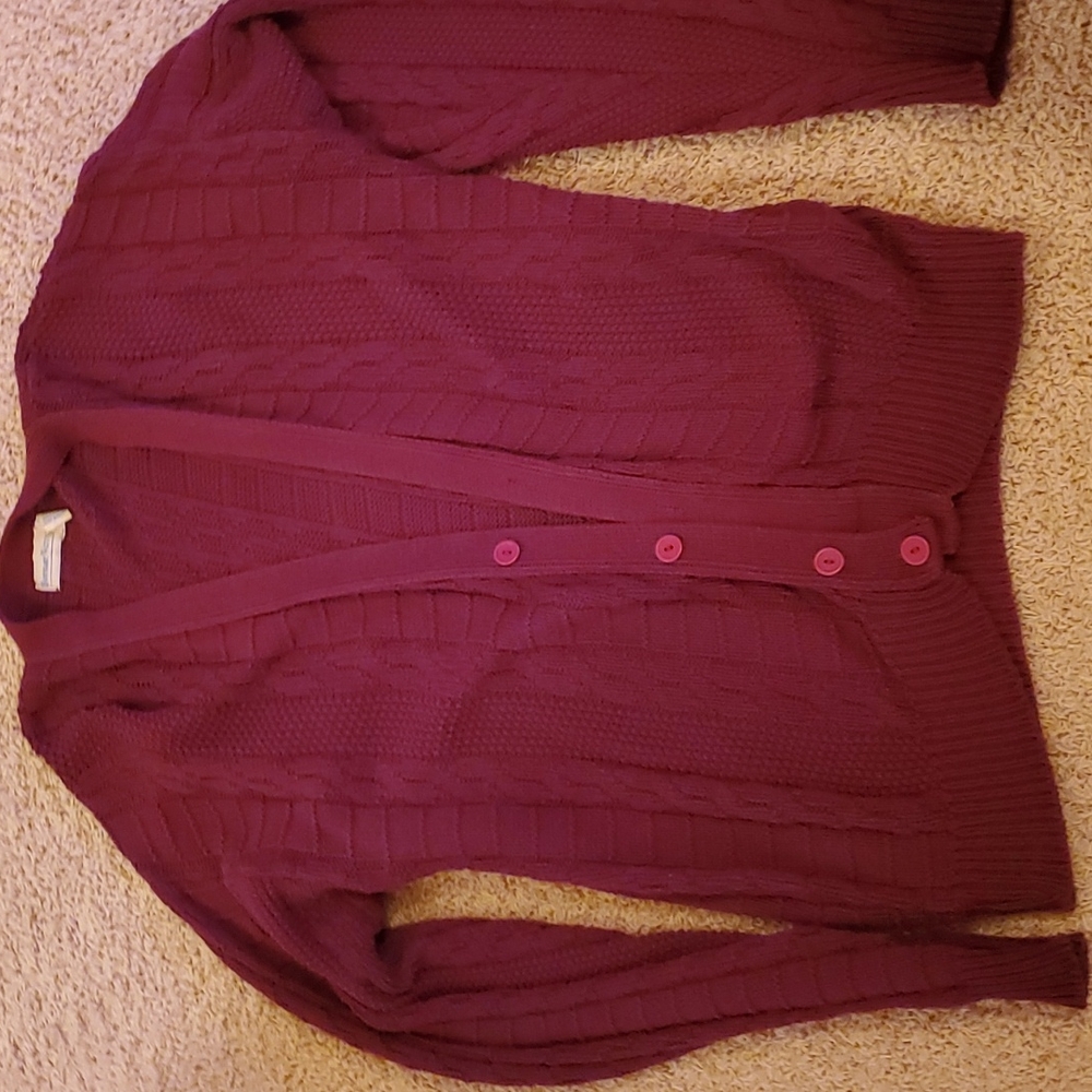 Boundary Waters cable knit cardigan